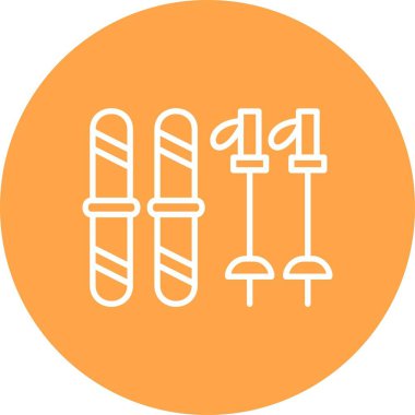 Ski Equipment Creative Icons Desig