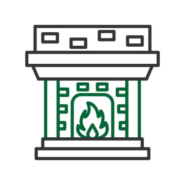 Fireplace Creative Icons Desig