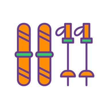 Ski Equipment Creative Icons Desig