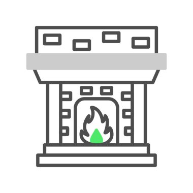 Fireplace Creative Icons Desig