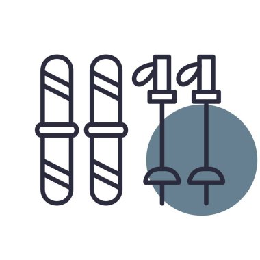 Ski Equipment Creative Icons Desig