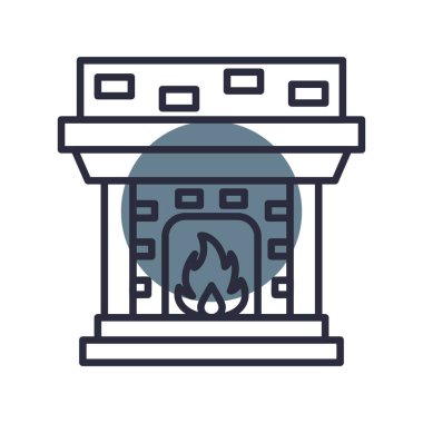 Fireplace Creative Icons Desig