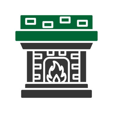 Fireplace Creative Icons Desig
