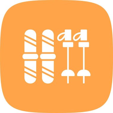 Ski Equipment Creative Icons Desig