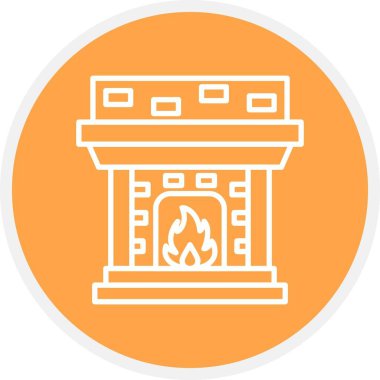 Fireplace Creative Icons Desig