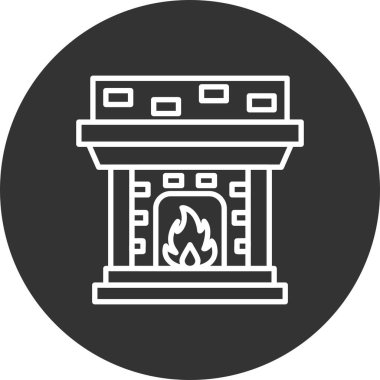 Fireplace Creative Icons Desig