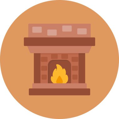 Fireplace Creative Icons Desig