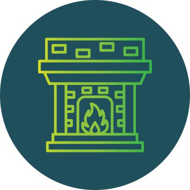 Fireplace Creative Icons Desig