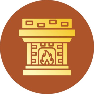 Fireplace Creative Icons Desig