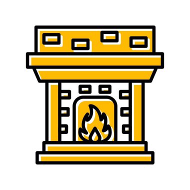 Fireplace Creative Icons Desig