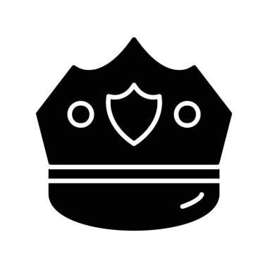 Police Cap Creative Icons Desig