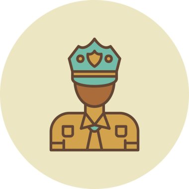  Police Man Creative Icons Desig