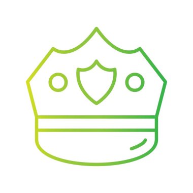 Police Cap Creative Icons Desig