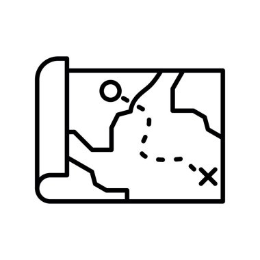 Treasure Map Creative Icons Design