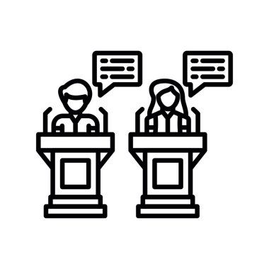 Debate Creative Icons Design