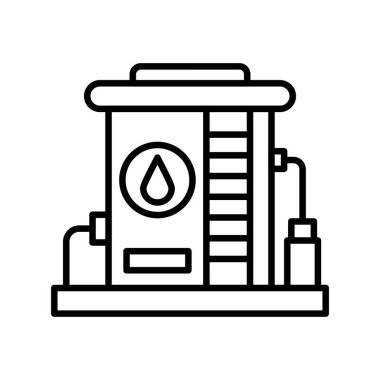 Oil Tank Creative Icons Design