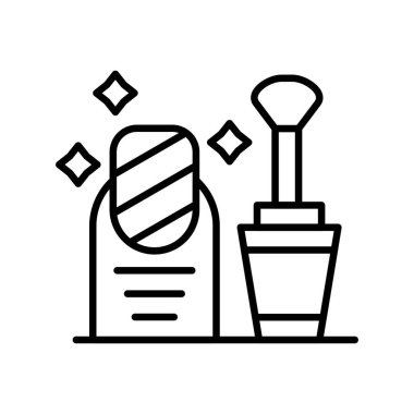 Nail Polish Creative Icons Design