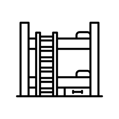 Bunk Bed Creative Icons Design
