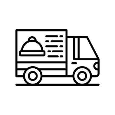 Delivery Van Creative Icons Design