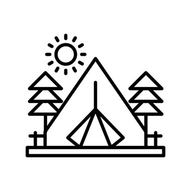 Camping Creative Icons Design