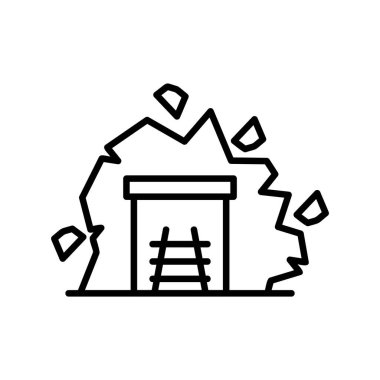 Mining Tunnel Creative Icons Design