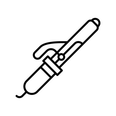 Curling Iron Creative Icons Design