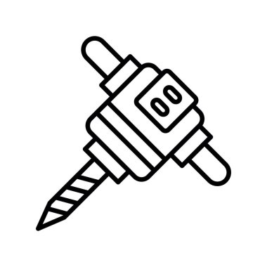 Road Drill Creative Icons Design