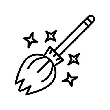 Magic Broom Creative Icons Design