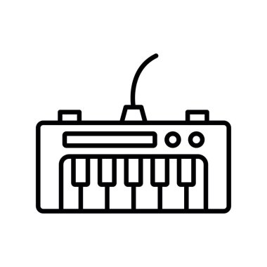 Piano Keyboard Creative Icons Design