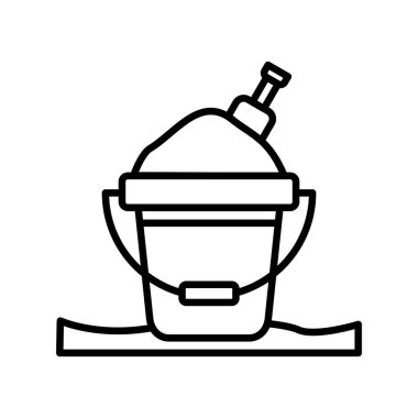 Sand Bucket Creative Icons Design