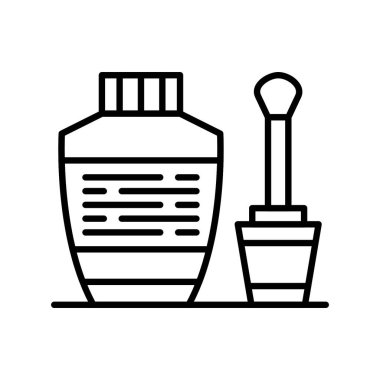 Nail Polish Creative Icons Design