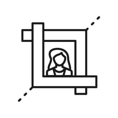 Crop Tool Creative Icons Design