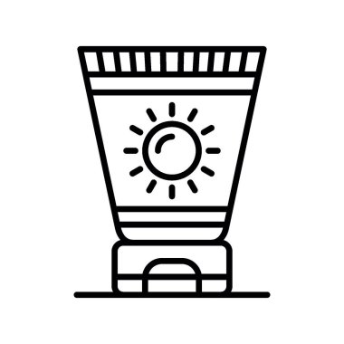 Sun Cream Creative Icons Design