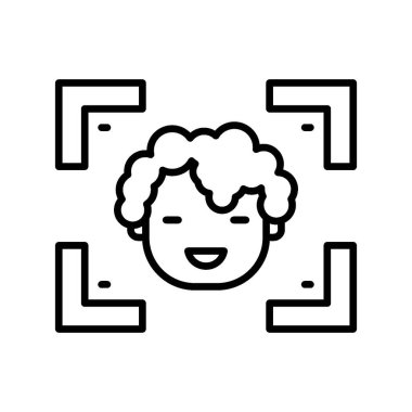 Face Detection Creative Icons Design