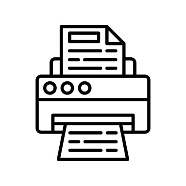 Printer Creative Icons Design