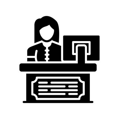 Receptionist Creative Icons Design