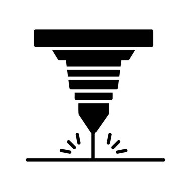 Water Cutting Machine Creative Icons Design