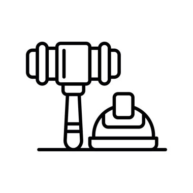 Labour Law Creative Icons Design