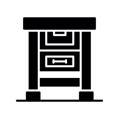 shop icon vector isolated on white background for your web and mobile app design, chair logo concept