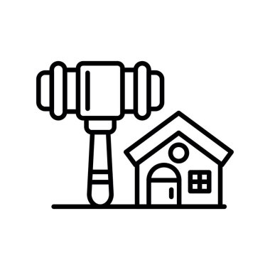 Ev simgesinin vektör illüstrasyonu