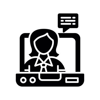 online chat vector icon. modern illustration isolated for graphic and web design.