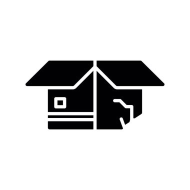 Carton Box Creative Icons Design