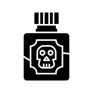 Bir kafatası simgesinin vektör çizimi