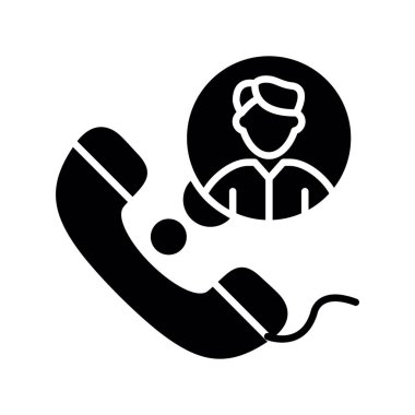 Çağrı merkezi ikon vektör illüstrasyonu