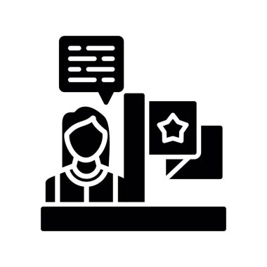 customer service icon vector isolated on white background, man avatar logo concept