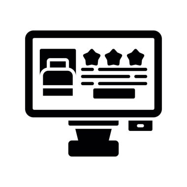 bilgisayar vektörü ince çizgi simgesi