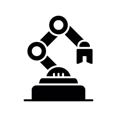 Industrial Robot Creative Icons Design