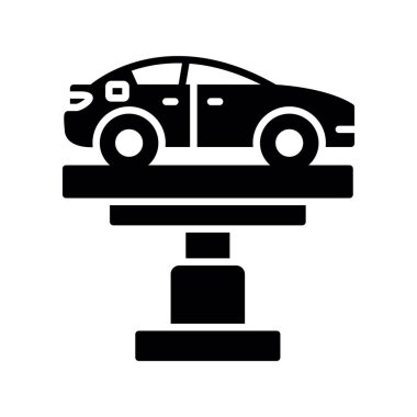 Car Lifter Creative Icons Design