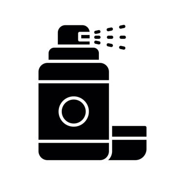 Hair Spray Creative Icons Design