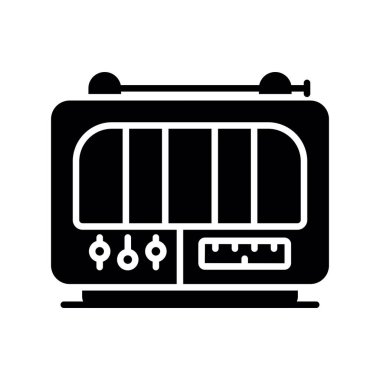 Modern b 'nin vektör illüstrasyonu araba simgesinden yoksun